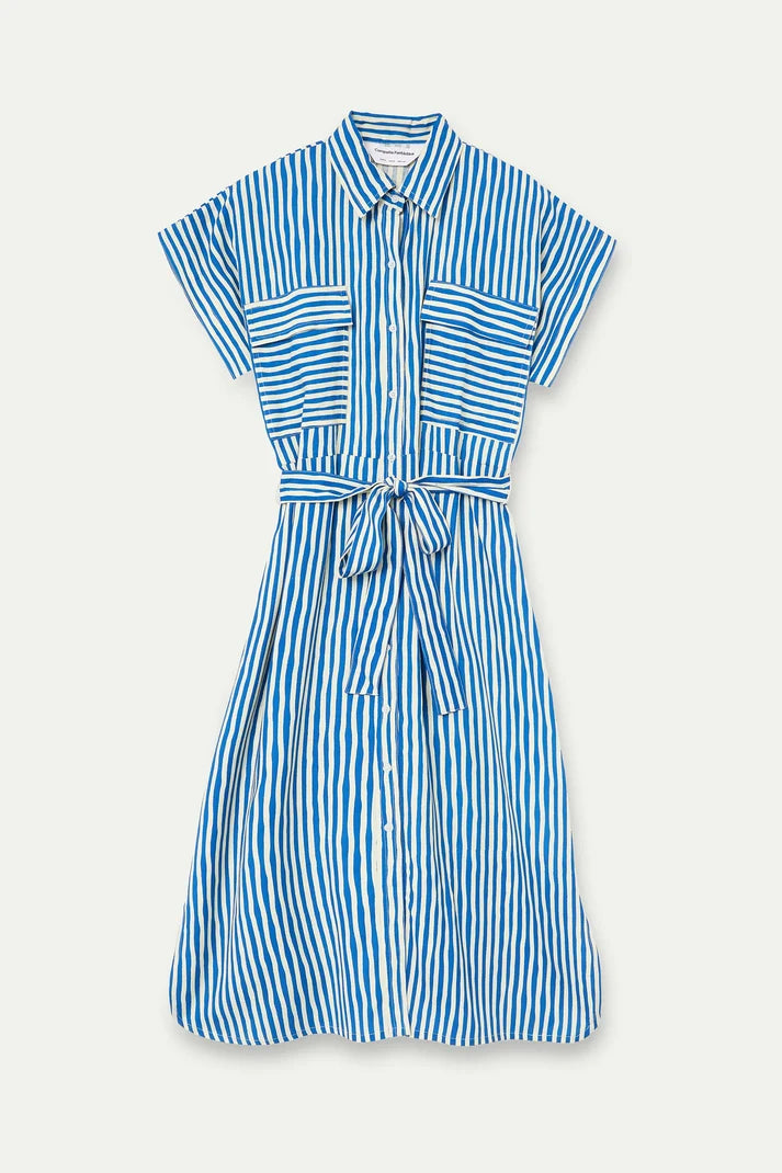 COMPAÑÍA FANTASTICA VESTIDO MIDI CON ESTAMPADO LAV