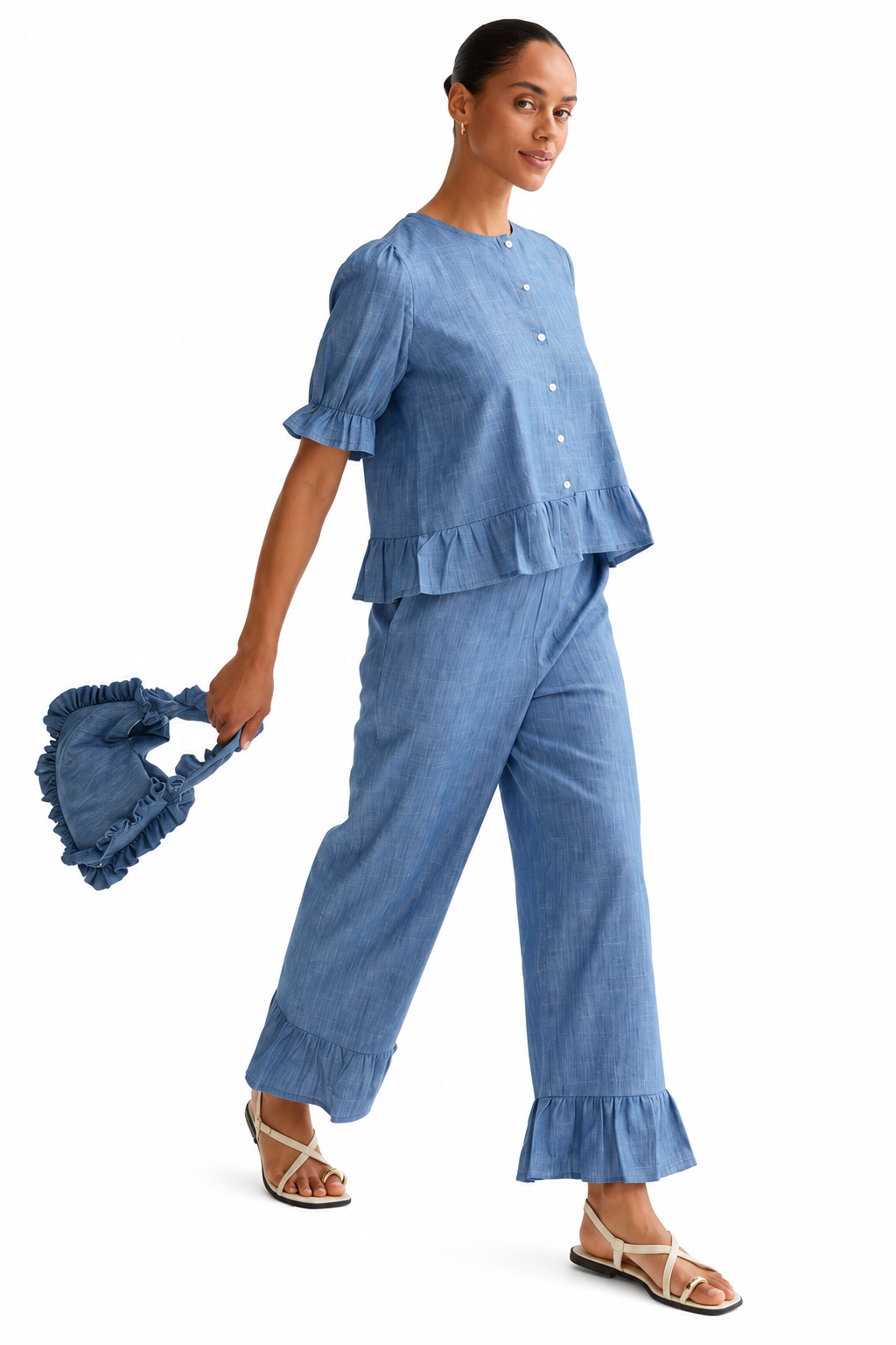 COMPAÑIA FANTASTICA PANTALON 100% ALGODON CHAMBRAY