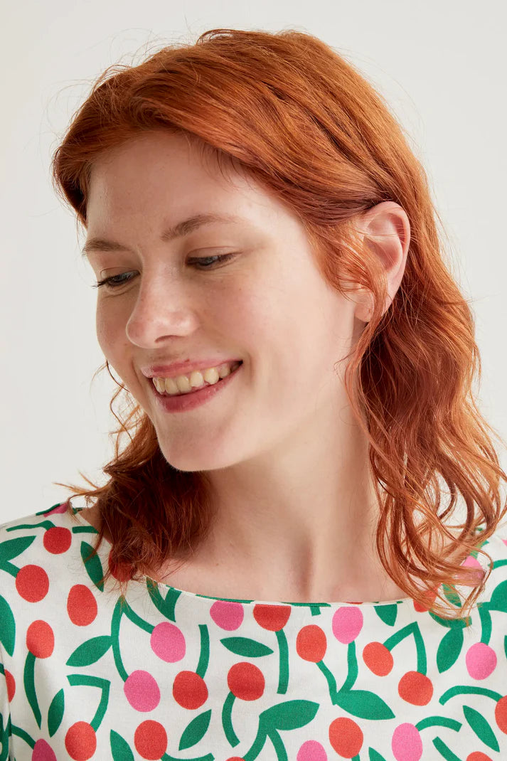 COMPANIA FANTASTICA CAMISETA CON ESTAMPADO GUINDA - ROPA