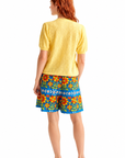 COMPAÑIA FANTASTICA CARDIGAN PUNTO FLORAL AMARILLO