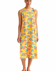 COMPANIA FANTASTICA VESTIDO MIDI CON ESTAMPADO CIT