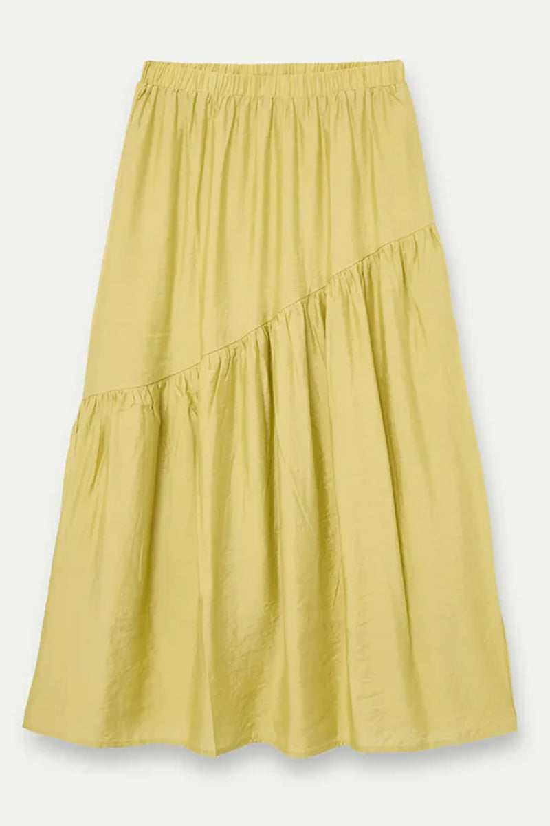 COMPAÑIA FANTASTICA FALDA LARGA VERDE PISTACHO CON