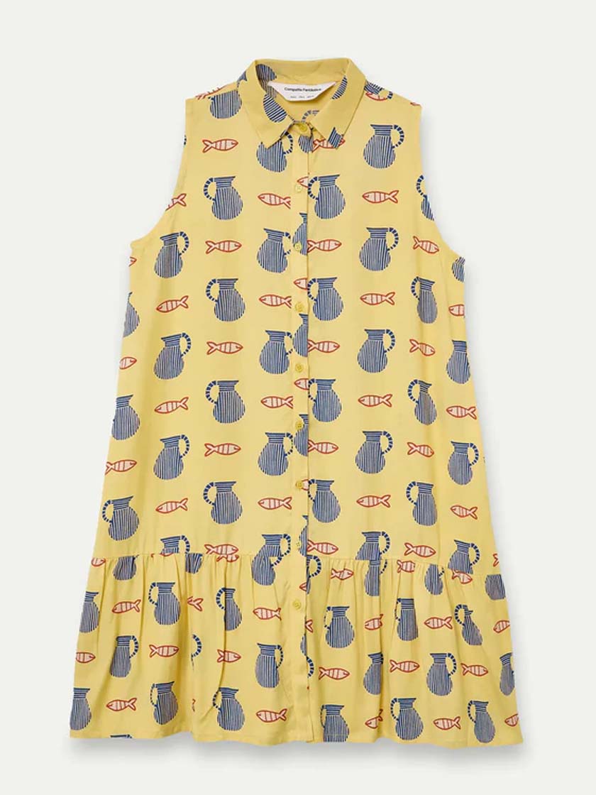COMPAÑIA FANTASTICA VESTIDO CORTO CON ESTAMPADO BR
