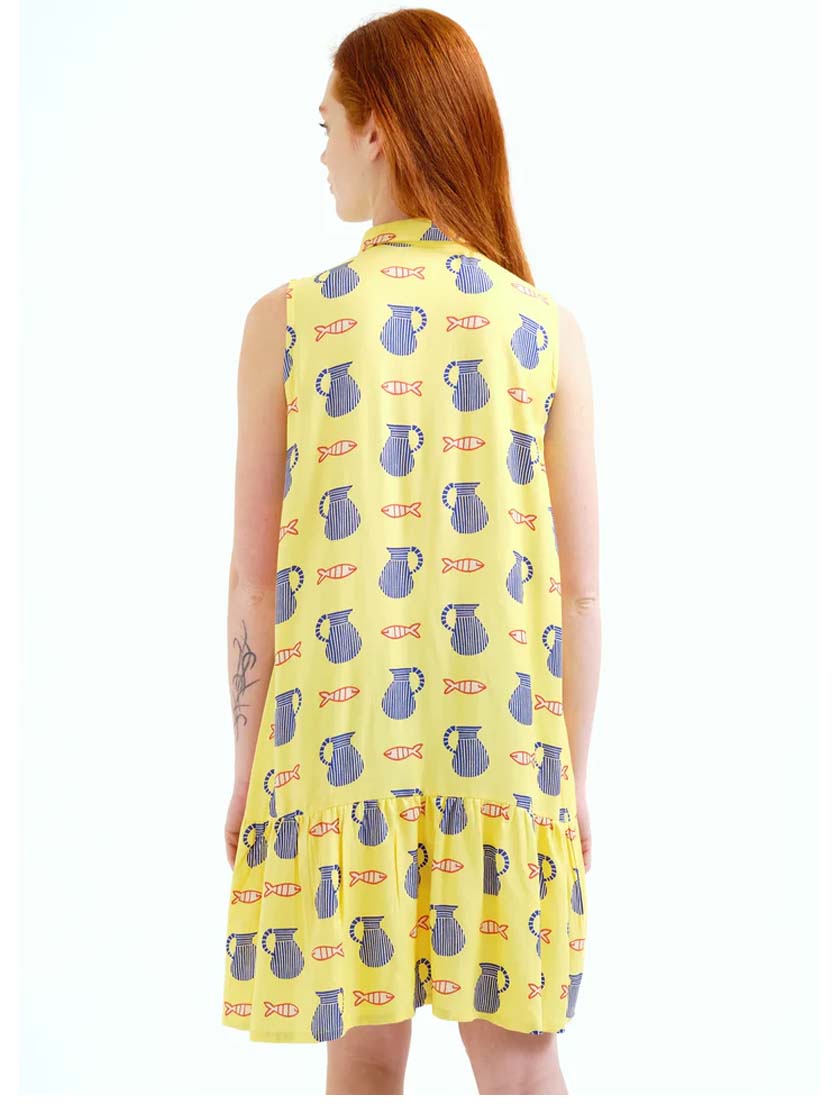 COMPAÑIA FANTASTICA VESTIDO CORTO CON ESTAMPADO BR