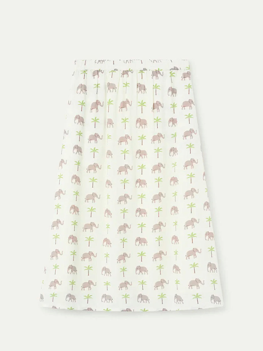 COMPAÑIA FANTASTICA FALDA CON ESTAMPADO ELEFANTE