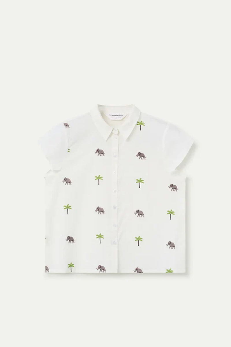 COMPAÑIA FANTASTICA CAMISA CON ESTAMPADO ELEFANTE
