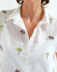 COMPAÑIA FANTASTICA CAMISA CON ESTAMPADO ELEFANTE