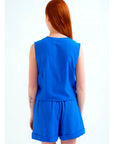 COMPAÑIA FANTASTICA TOP 100% ALGODÓN AZUL MARINO C