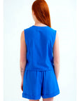 COMPAÑIA FANTASTICA TOP 100% ALGODÓN AZUL MARINO C