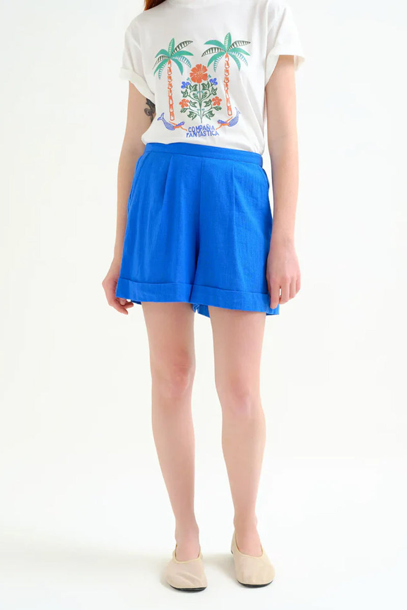 COMPAÑIA FANTASTICA SHORTS 100% ALGODON AZUL MARIN