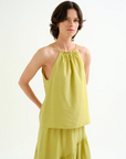 COMPAÑIA FANTASTICA TOP HALTER VERDE