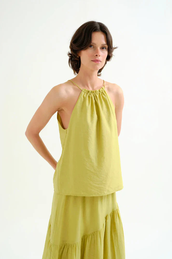 COMPAÑIA FANTASTICA TOP HALTER VERDE