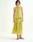 COMPAÑIA FANTASTICA TOP HALTER VERDE