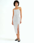 COMPAÑIA FANTASTICA VESTIDO MIDI CON ESTAMPADO DE