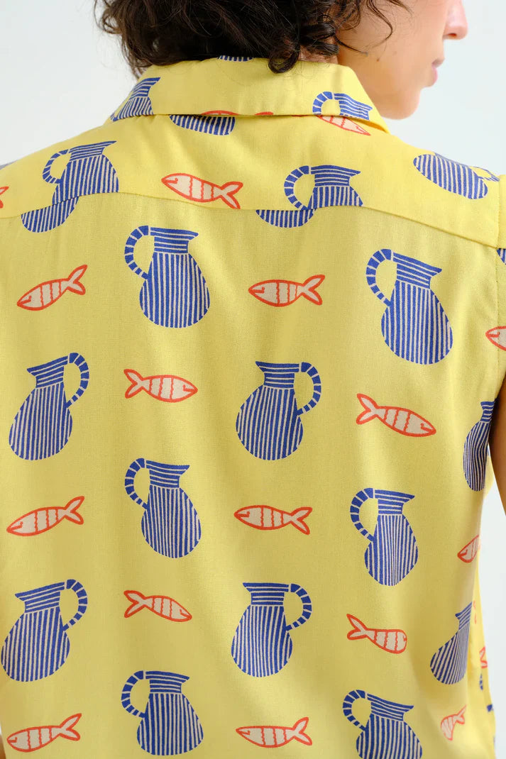 COMPAÑIA FANTASTICA CAMISA CON ESTAMPADO BRAVA