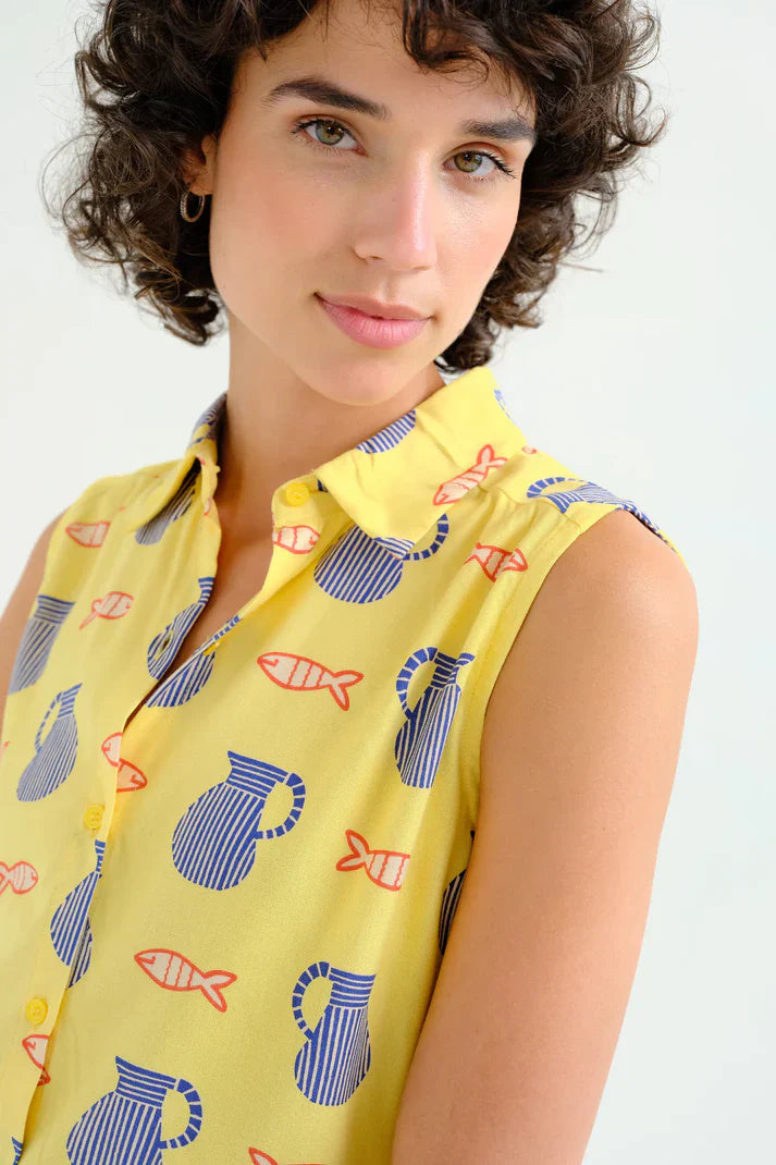 COMPAÑIA FANTASTICA CAMISA CON ESTAMPADO BRAVA