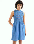 COMPAÑIA FANTASTICA VESTIDO CORTO 100% ALGODON CHA