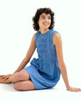 COMPAÑIA FANTASTICA VESTIDO CORTO 100% ALGODON CHA