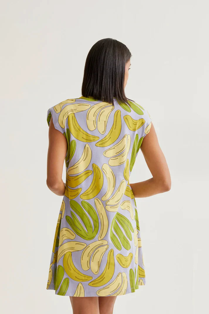 COMPAÑIA FANTASTICA VESTIDO CORTO CON ESTAMPADO GU