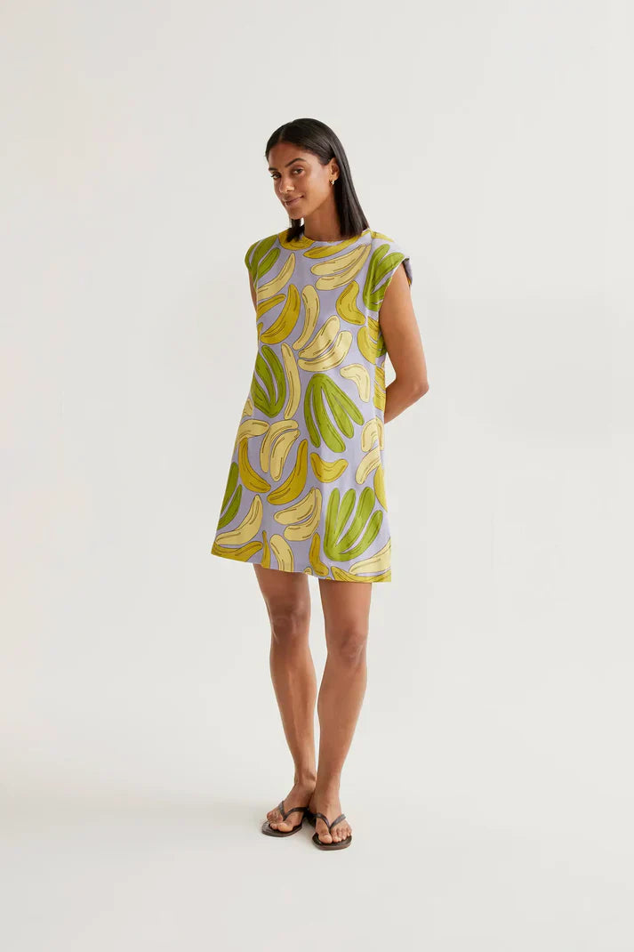 COMPAÑIA FANTASTICA VESTIDO CORTO CON ESTAMPADO GU