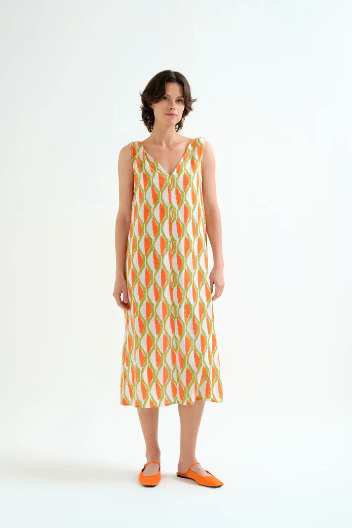 COMPAÑIA FANTASTICA VESTIDO CORTO CON ESTAMPADO AL
