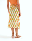 COMPAÑIA FANTASTICA VESTIDO MIDI CON ESTAMPADO ALO
