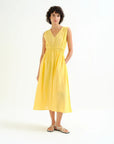 COMPAÑIA FANTASTICA VESTIDO MIDI 100% ALGODON AMAR