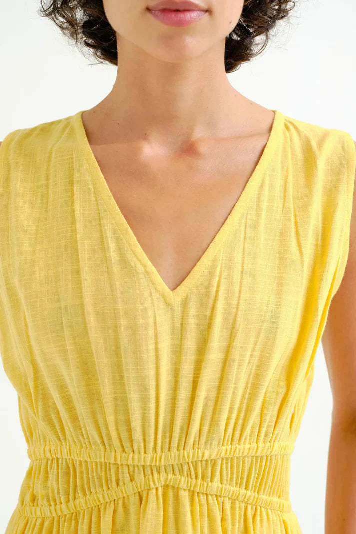 COMPAÑIA FANTASTICA VESTIDO MIDI 100% ALGODON AMAR