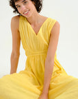 COMPAÑIA FANTASTICA VESTIDO MIDI 100% ALGODON AMAR
