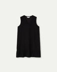 COMPAÑIA FANTASTICA VESTIDO CORTO 100% ALGODON NEGRO
