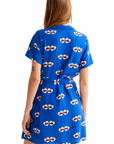 COMPANIA FANTASTICA VESTIDO CORTO CON ESTAMPADO CO