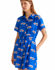 COMPANIA FANTASTICA VESTIDO CORTO CON ESTAMPADO CO