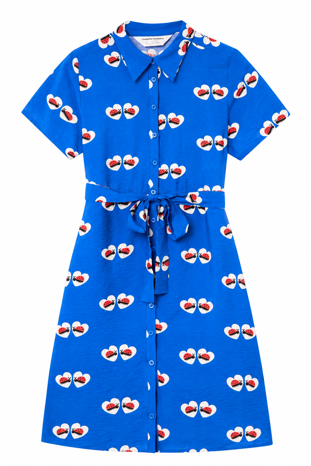 COMPANIA FANTASTICA VESTIDO CORTO CON ESTAMPADO CO