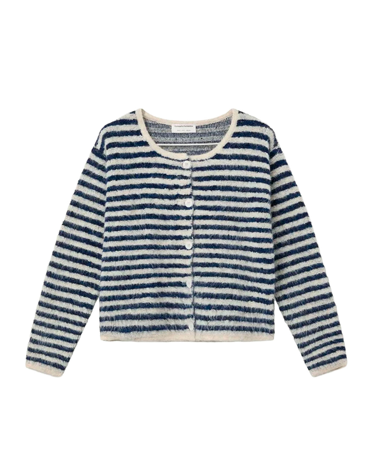 COMPAÑIA FANTASTICA CARDIGAN DE RAYAS BLANCO Y AZU