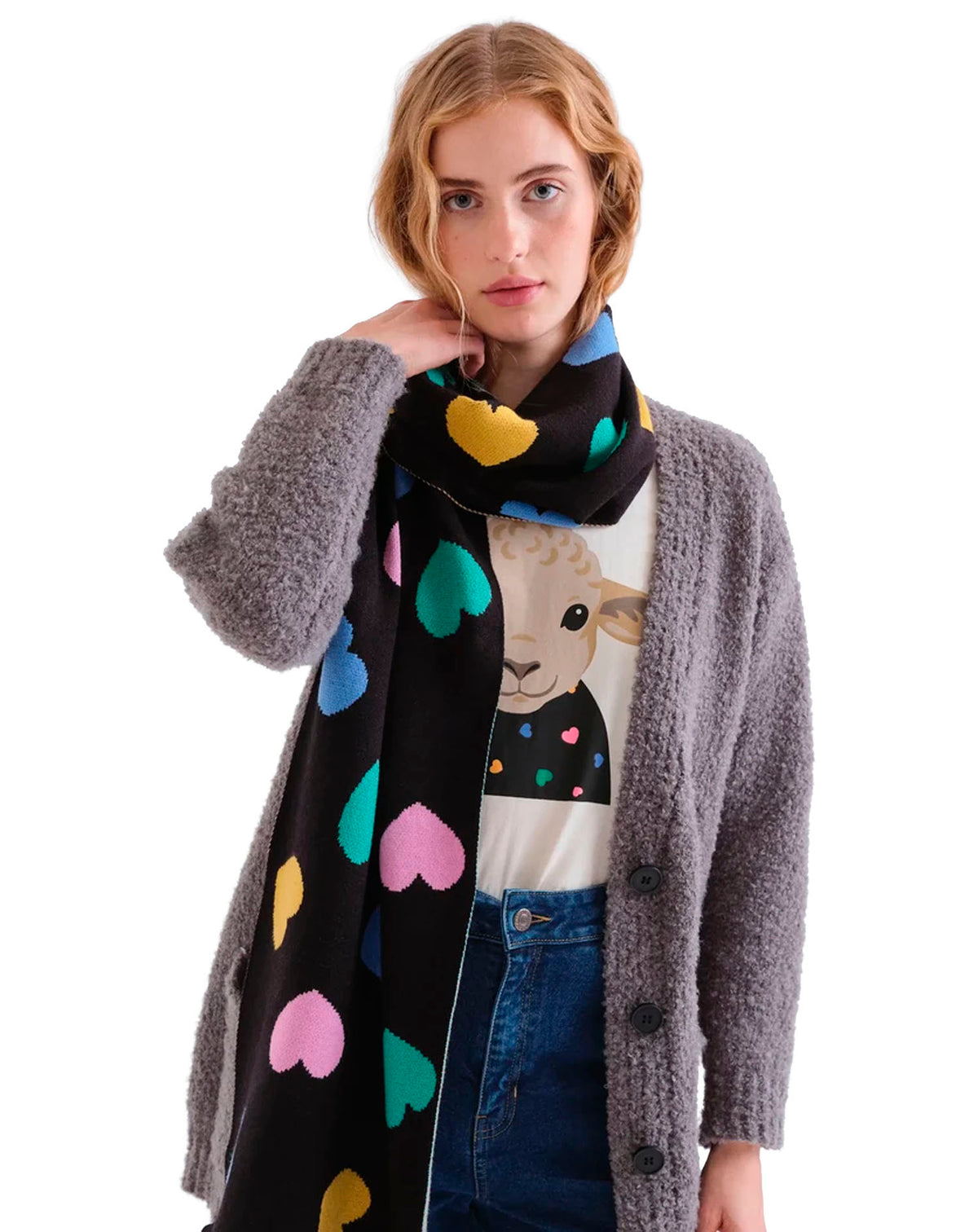 COMPAÑIA FANTASTICA BUFANDA DE PUNTO JACQUARD ESTA
