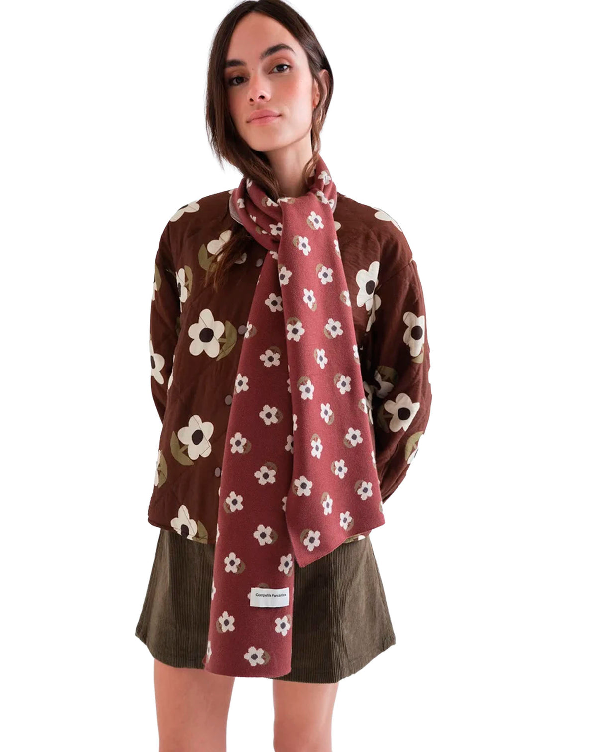 COMPAÑIA FANTASTICA BUFANDA DE PUNTO JACQUARD ESTA