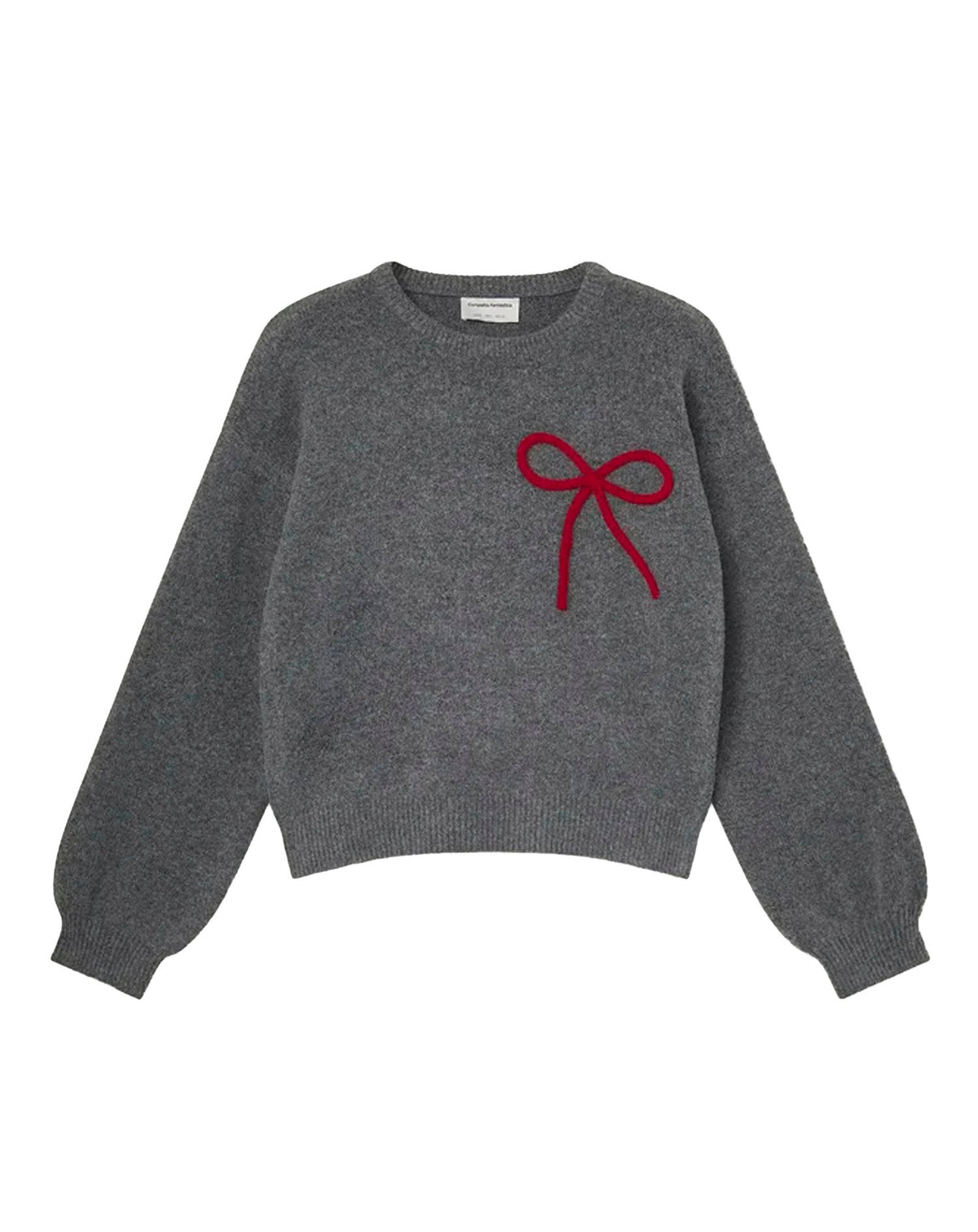 COMPAÑÍA FANTASTICA JERSEY PUNTO GRIS CON DETALLE
