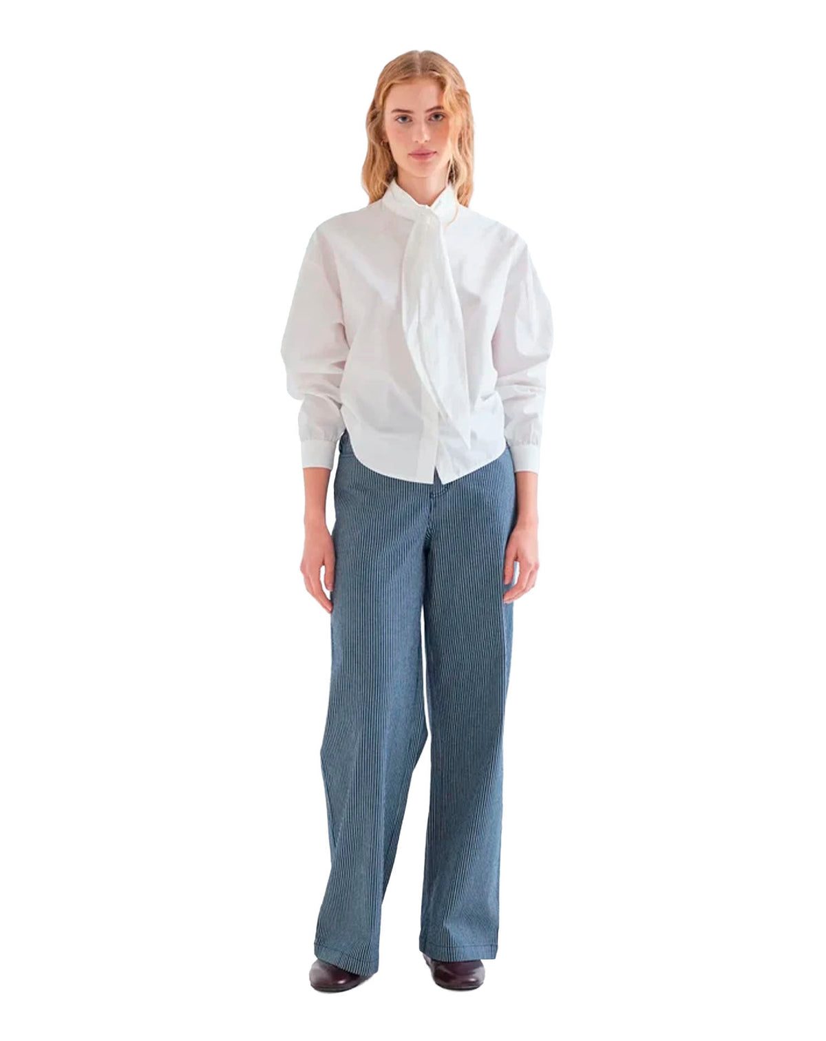 COMPAÑÍA FANTASTICA PANTALÓN VAQUERO CON RAYAS AZU