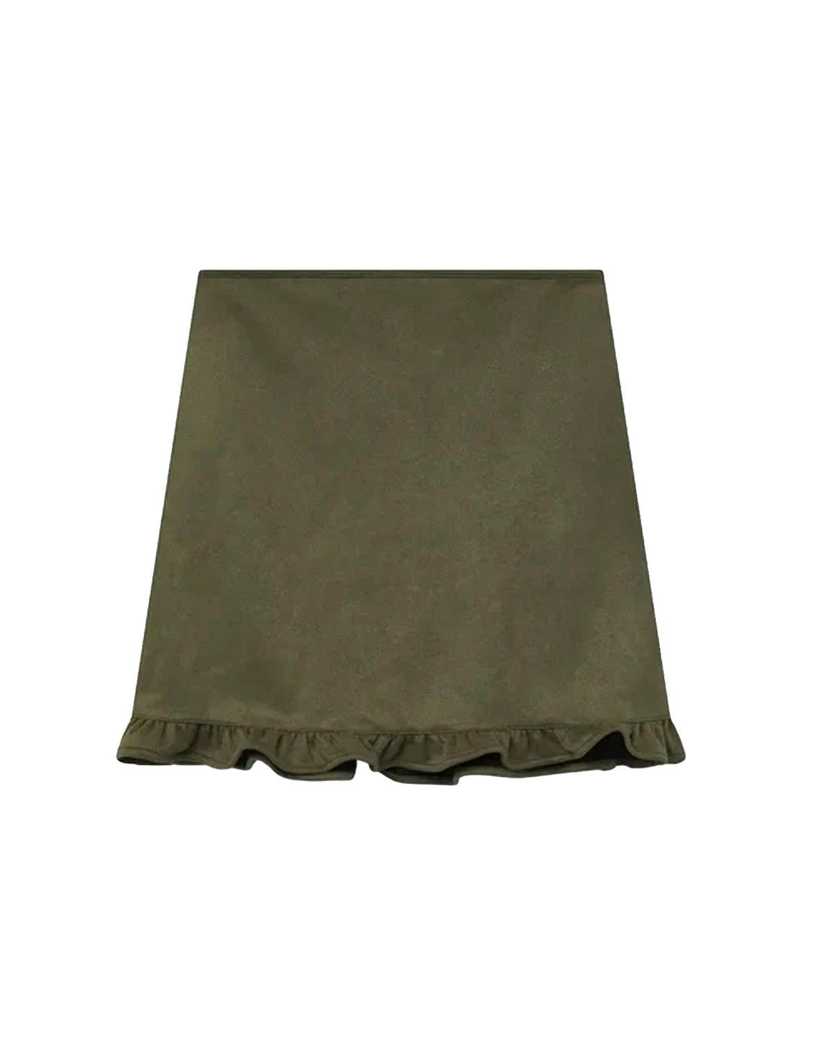 COMPAÑIA FANTASTICA FALDA CORTA ANTE VERDE OLIVA