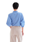 COMPAÑÍA FANTASTICA CAMISA DE RAYAS AZUL CON DETAL