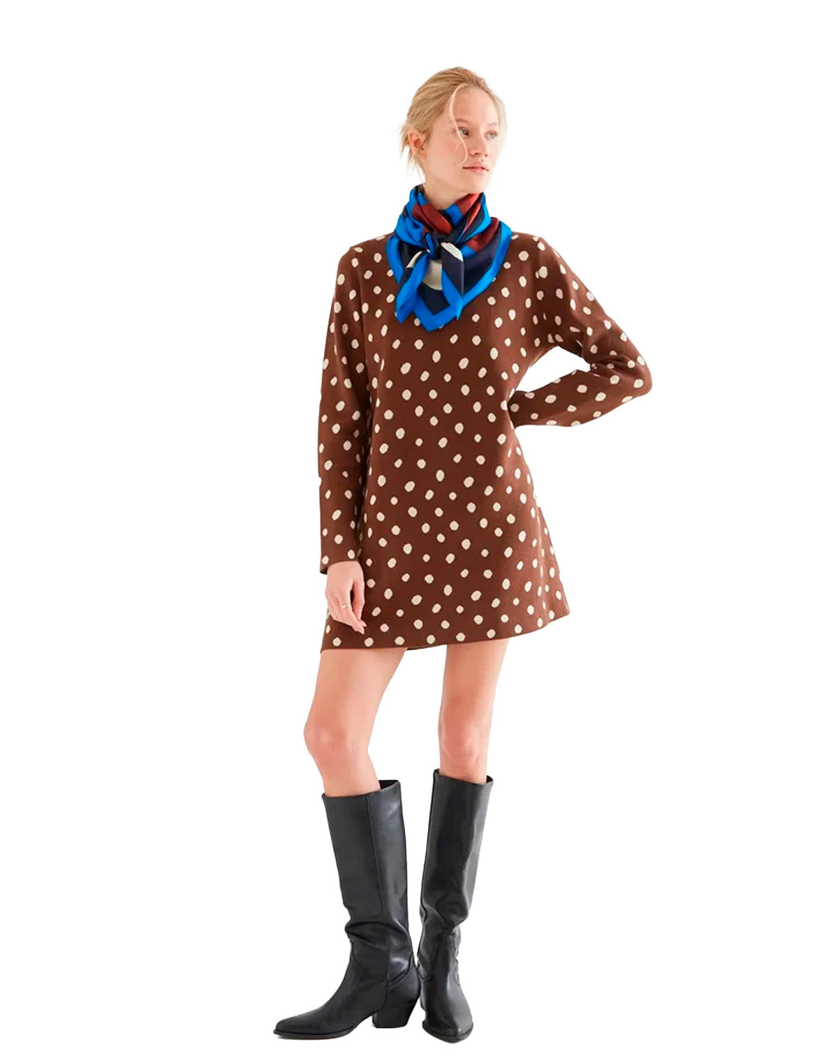 COMPAÑÍA FANTASTICA VESTIDO CORTO CON ESTAMPADO PU