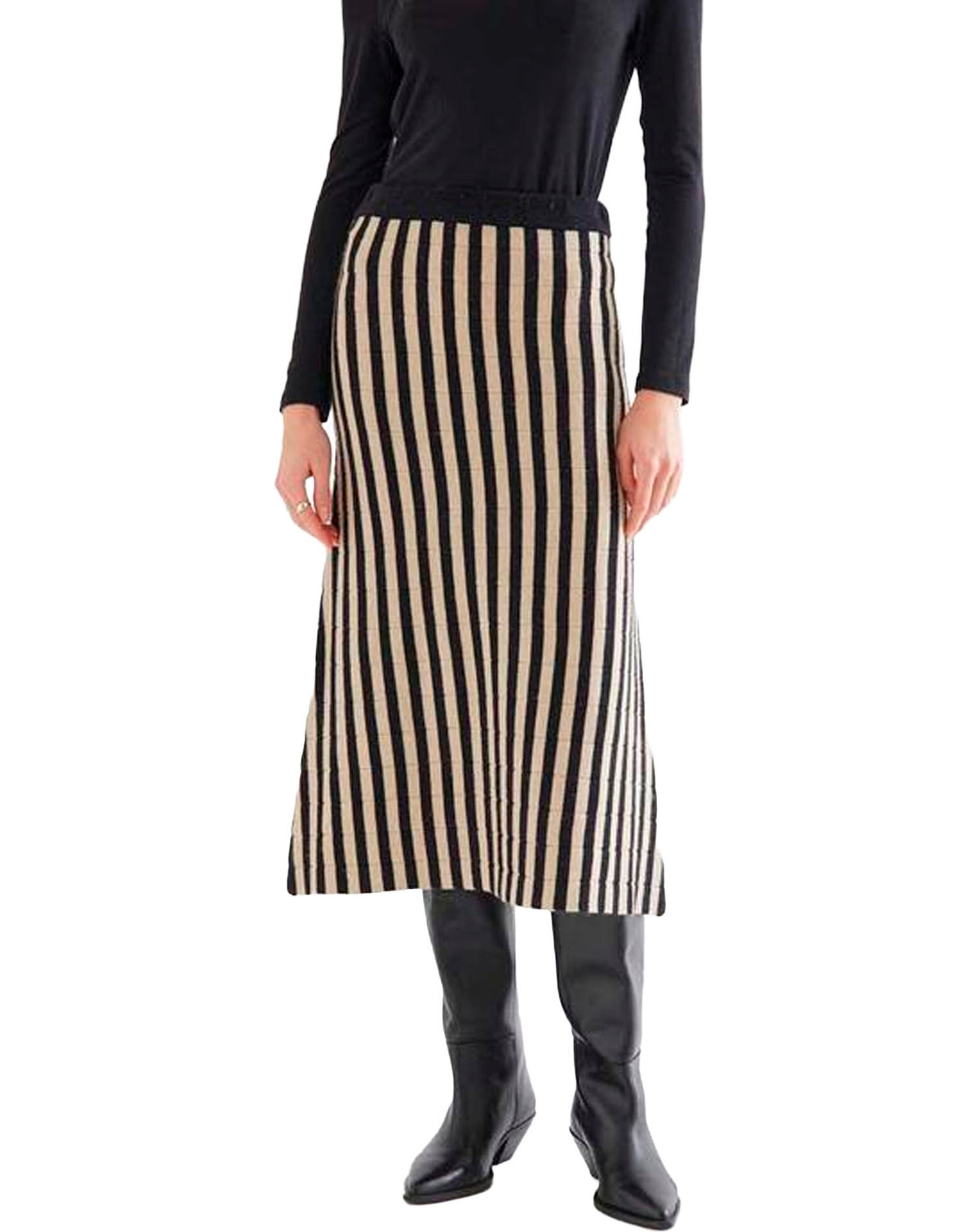 COMPAÑÍA FANTASTICA FALDA MIDI CON ESTAMPADO DE RA