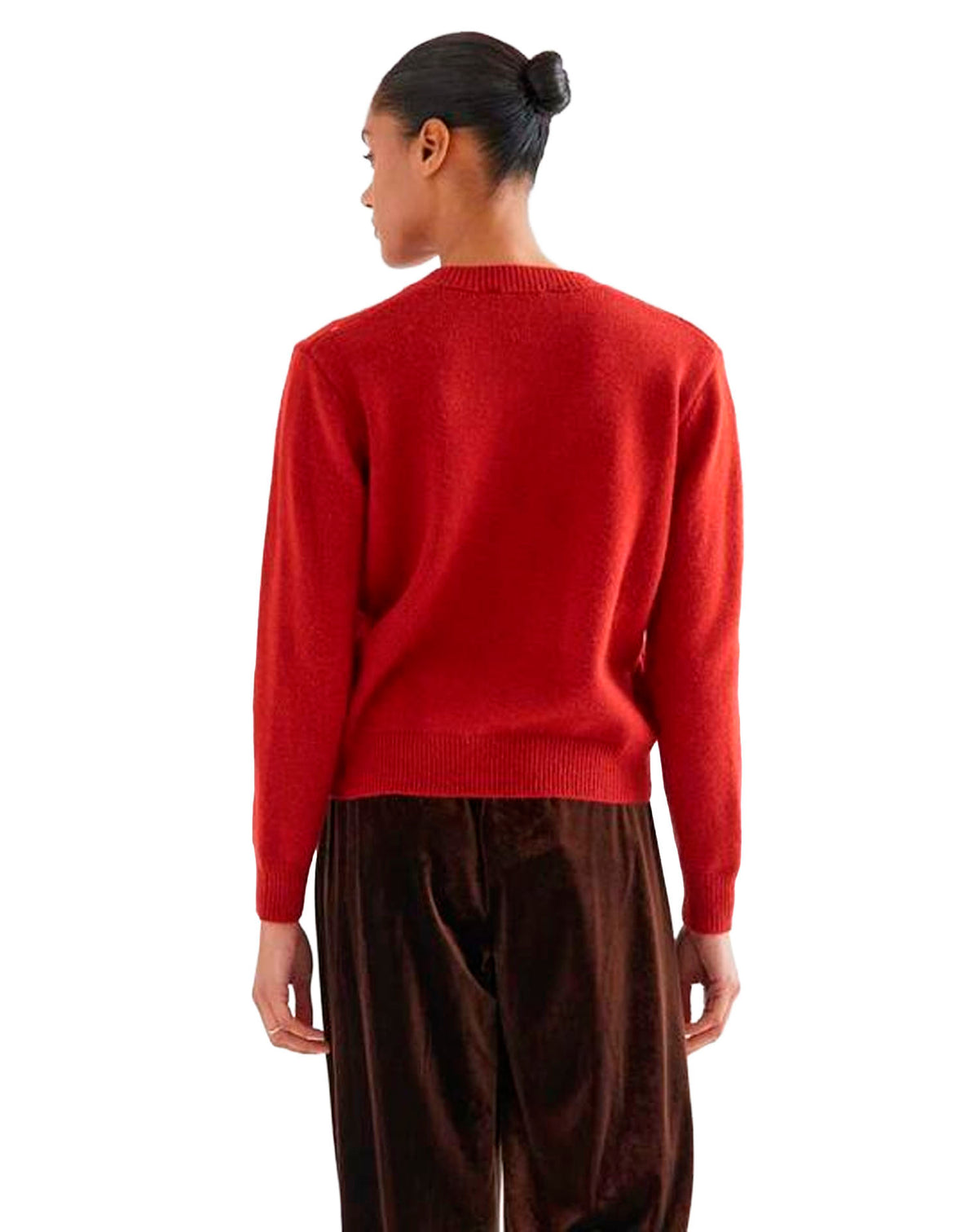 COMPAÑÍA FANTASTICA CÁRDIGAN PUNTO ROJO CON DETALL