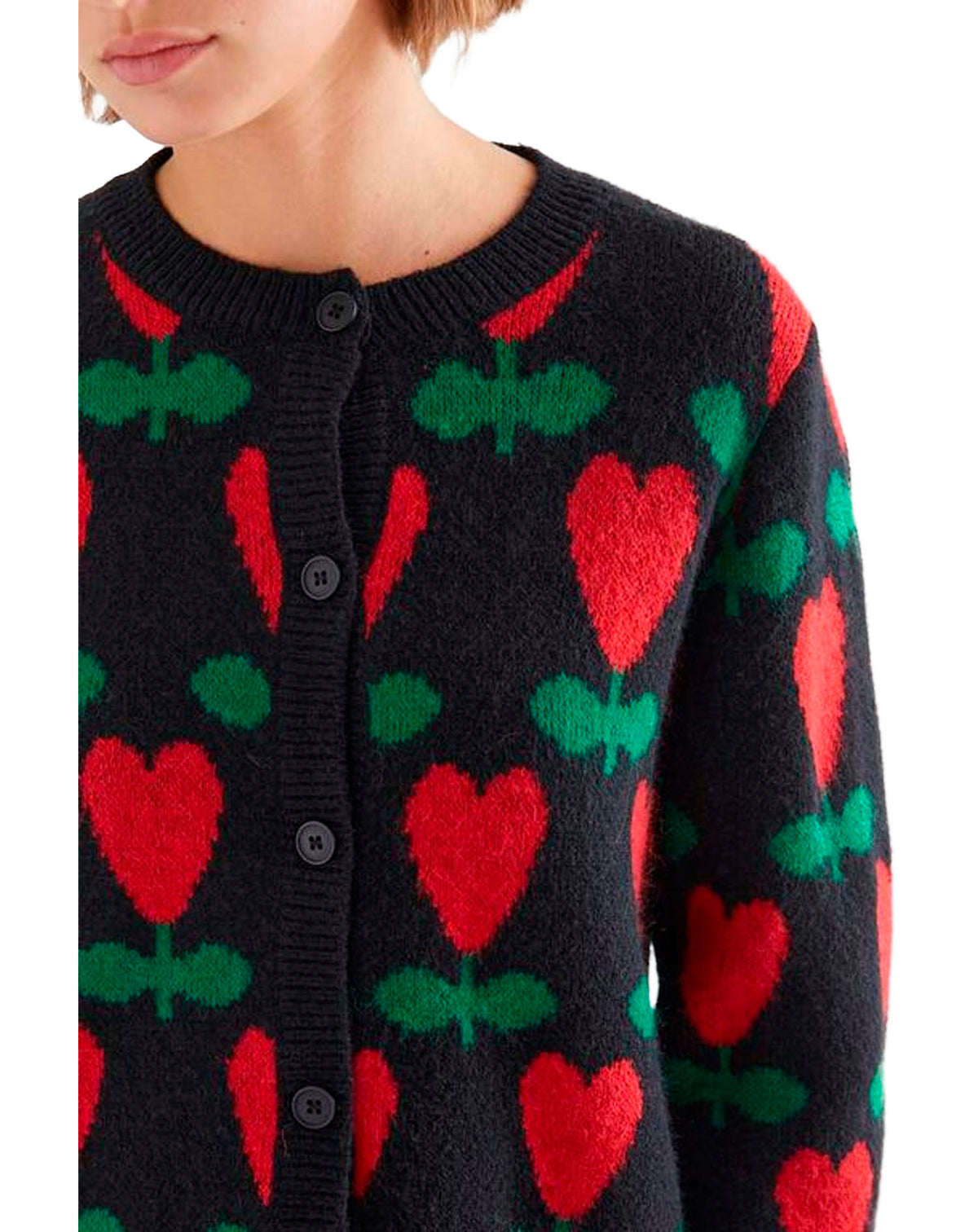 COMPAÑÍA FANTASTICA CÁRDIGAN CON ESTAMPADO CICLAME