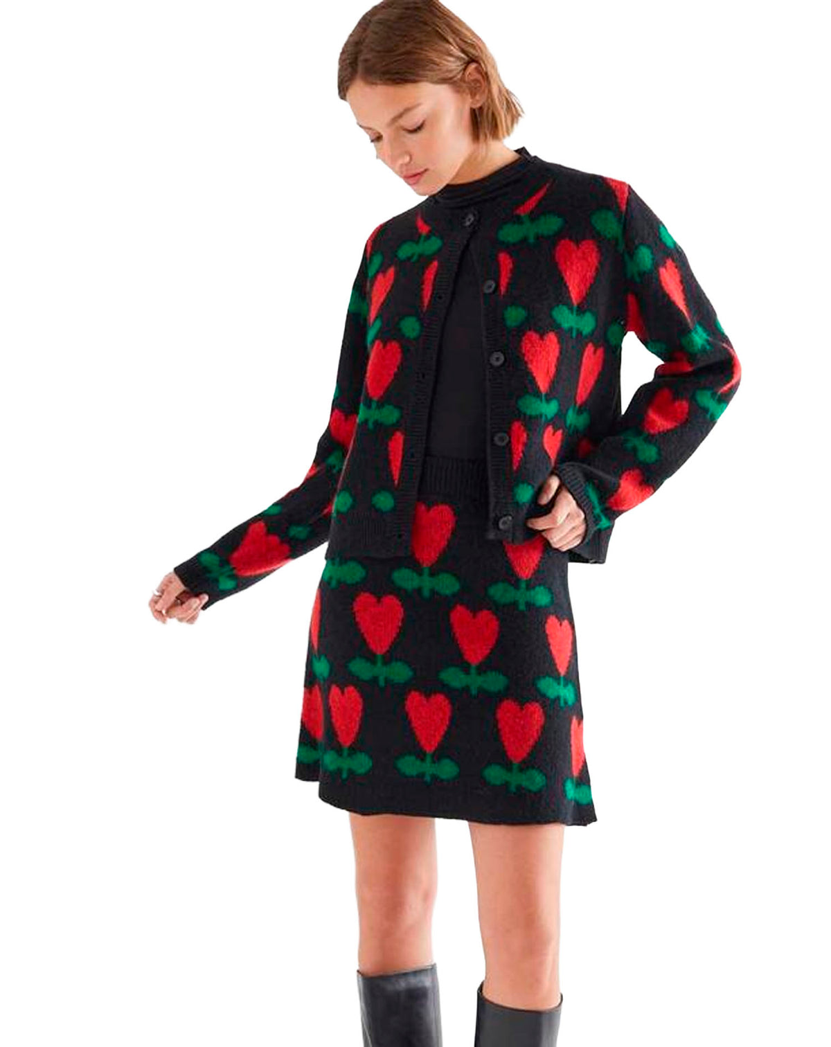 COMPAÑÍA FANTASTICA FALDA CORTA CON ESTAMPADO CICL