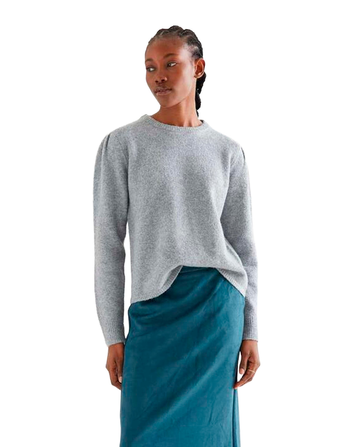 COMPAÑÍA FANTASTICA JERSEY BÁSICO DE PUNTO GRIS CL