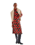 COMPAÑÍA FANTASTICA VESTIDO MIDI CON ESTAMPADO CIC