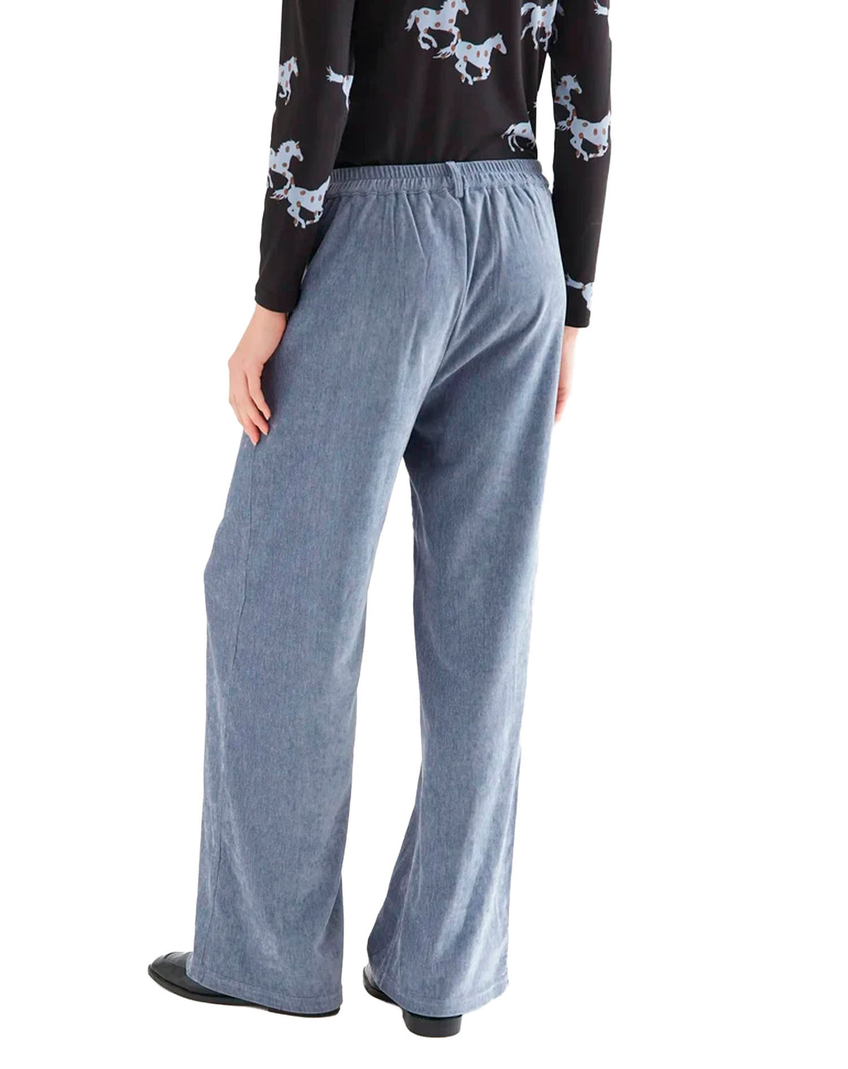 COMPAÑÍA FANTASTICA PANTALÓN ATERCIOPELADO AZUL CL