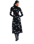COMPAÑÍA FANTASTICA VESTIDO MIDI CON ESTAMPADO HOR