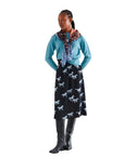 COMPAÑÍA FANTASTICA FALDA MIDI CON ESTAMPADO HORSE